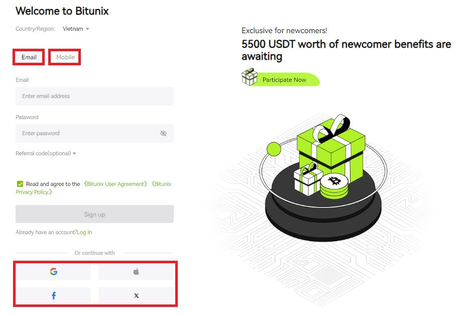 راهنمای ثبتنام صرافی Bitunix