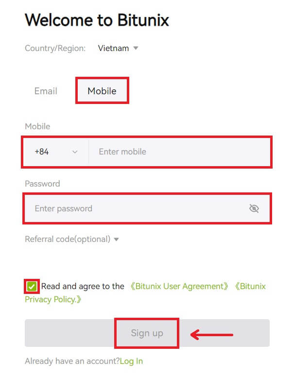 ثبتنام Bitunix فارسی